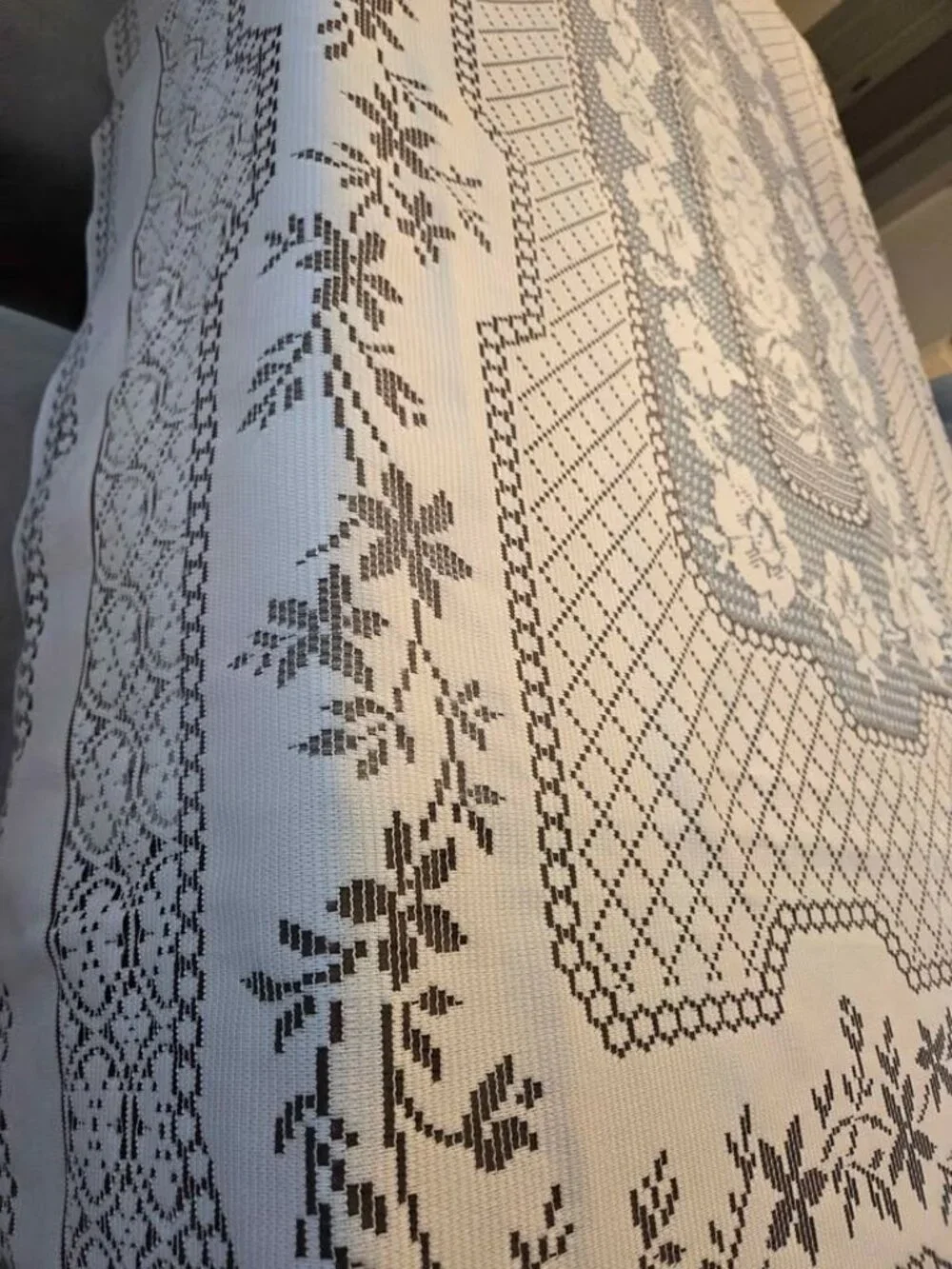 Vintage lace tablecloth